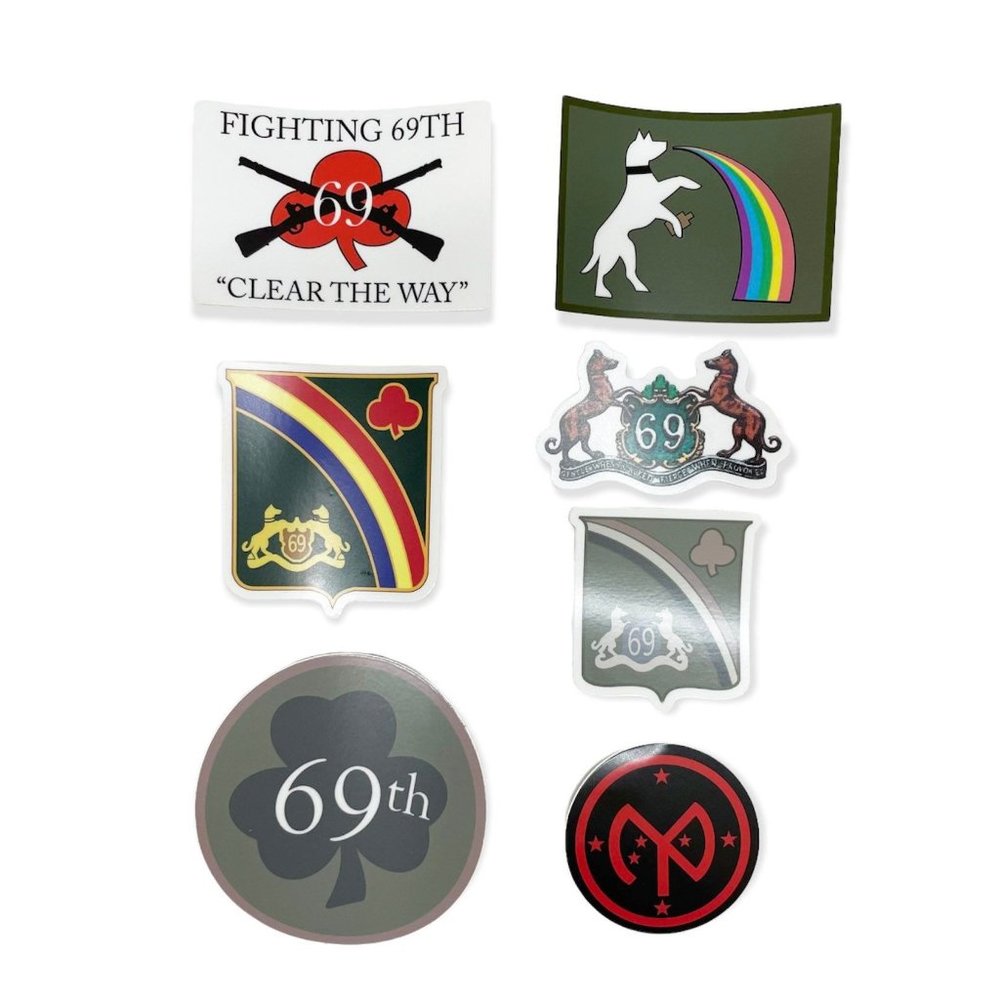 NEW Fighting 69th Infantry Sticker Bundle US Army National Guard Irish Brigade